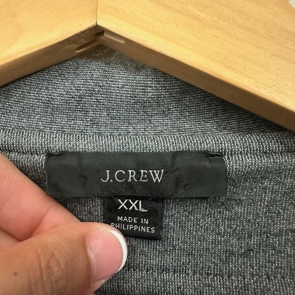 J. CREW W's Knit Ponte Blazer One-Button w Patch Pocket in Gray - Picture 8 of 12